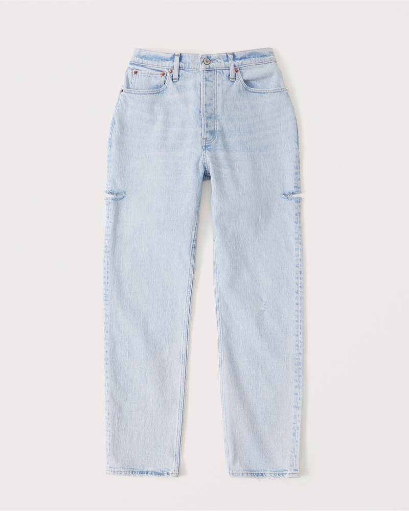 Women's Curve Love High Rise Dad Jean | Women's Clearance | Abercrombie.com