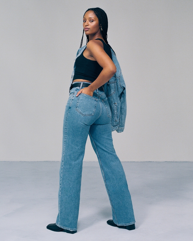 Women's 90s Relaxed Denim Jumpsuit, Women's Clearance