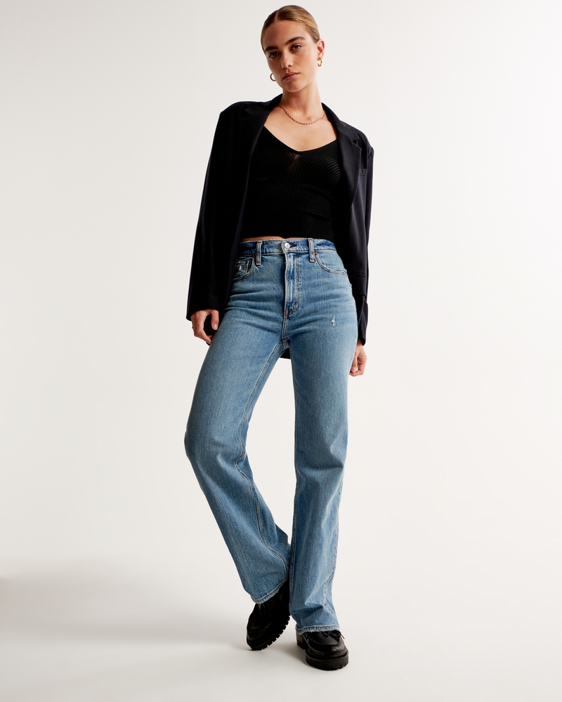 Mujer Jeans holgados estilo años 90 con tiro alto