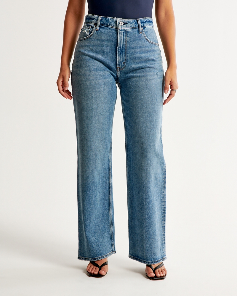 Abercrombie & Fitch Curve Love High Rise 90s Relaxed Jean