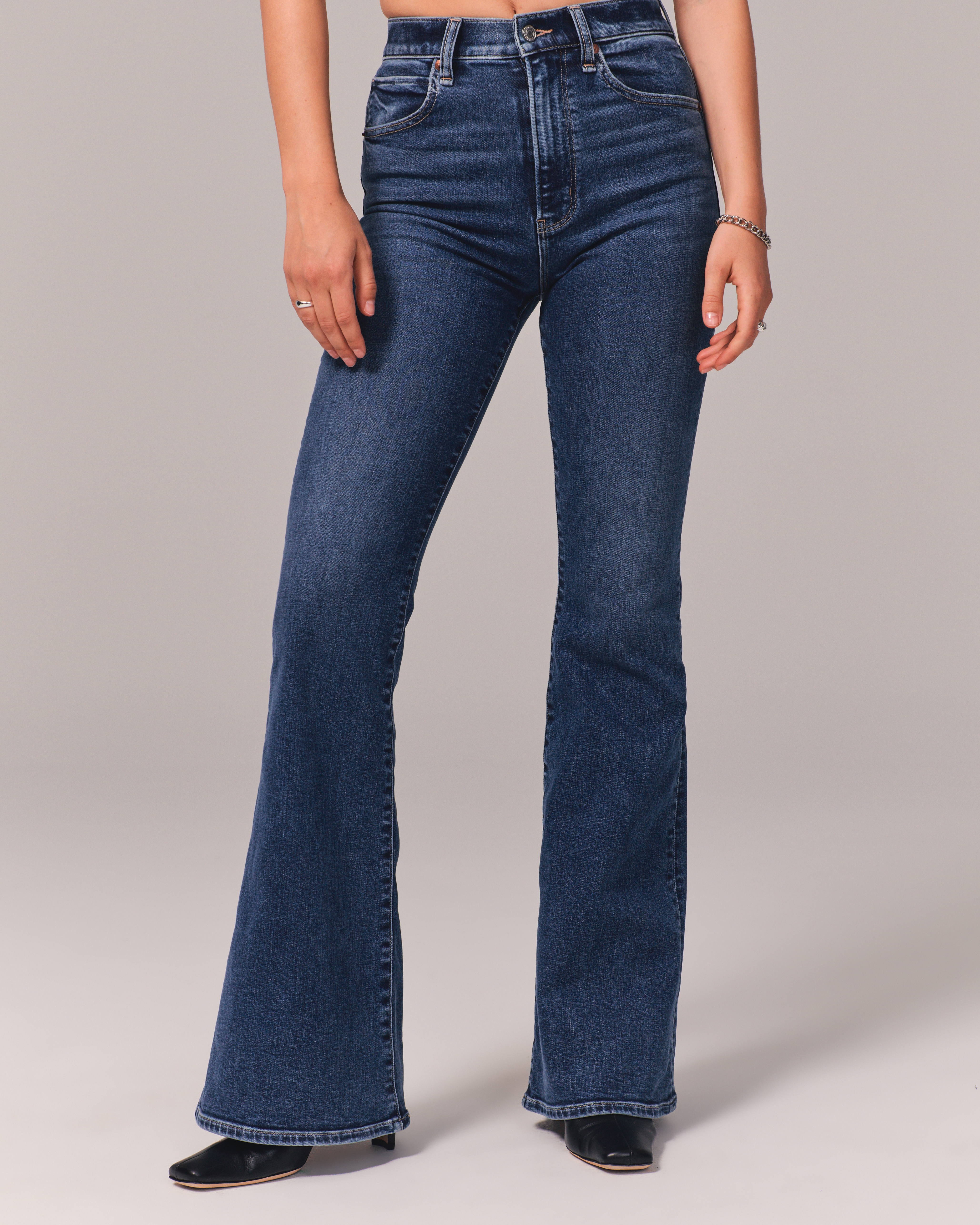 High waisted flare on sale jeans