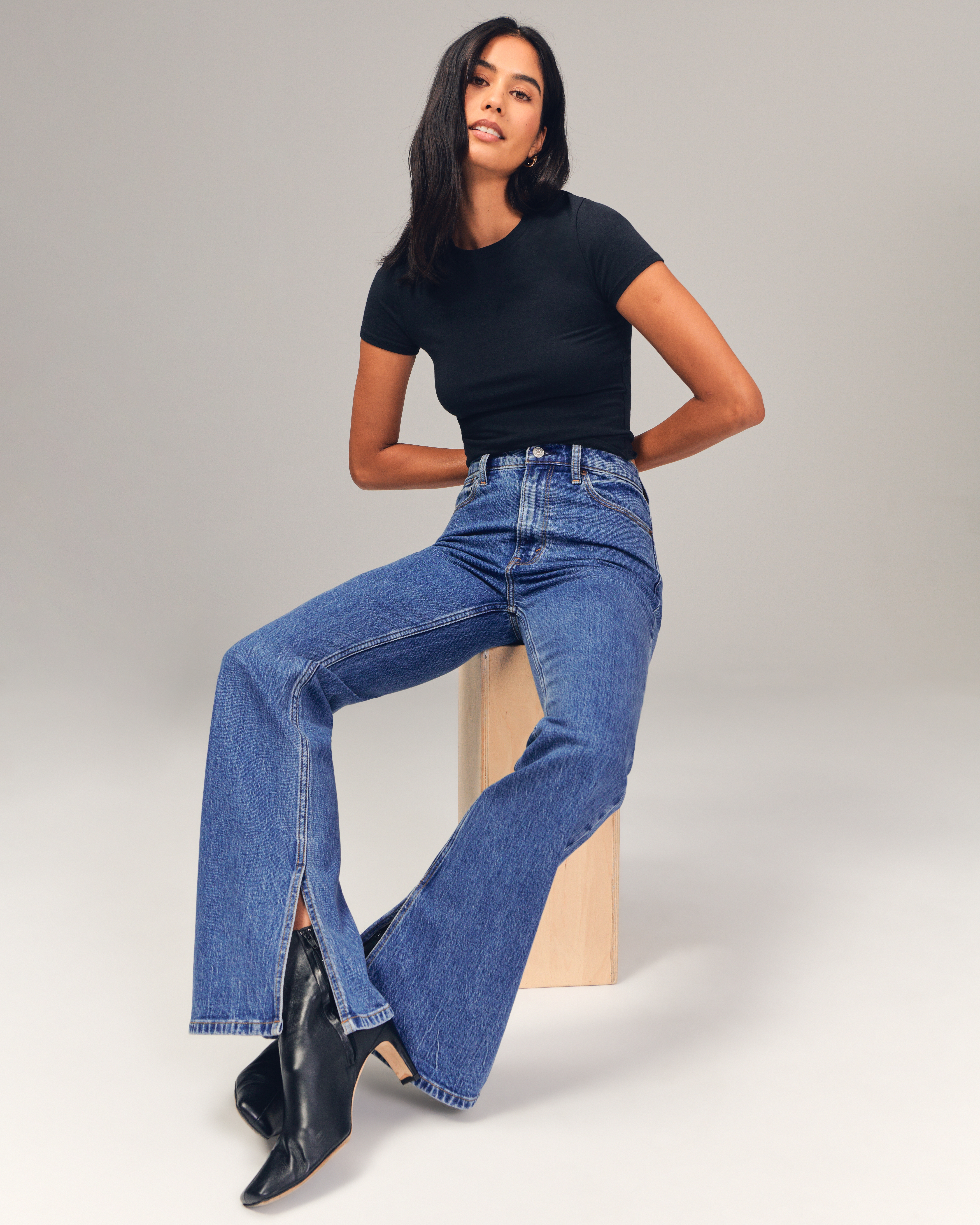 Women's High Rise Vintage Flare Jean | Women's Clearance 
