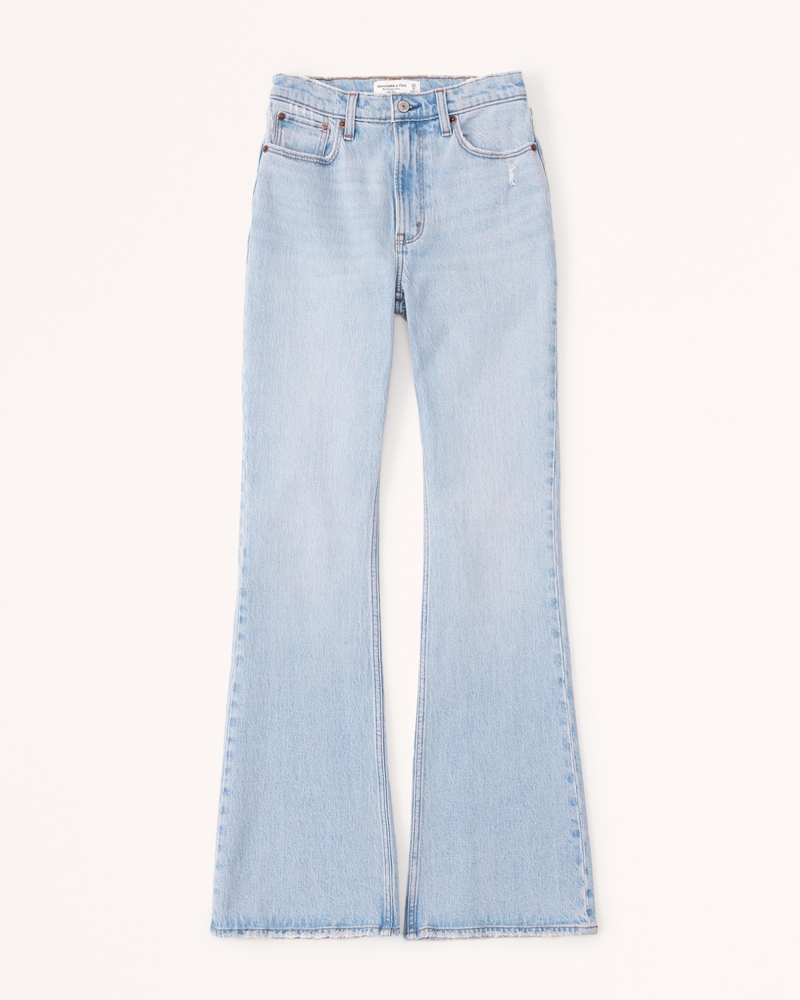 Abercrombie & Fitch Zipper Flare Jeans for Women