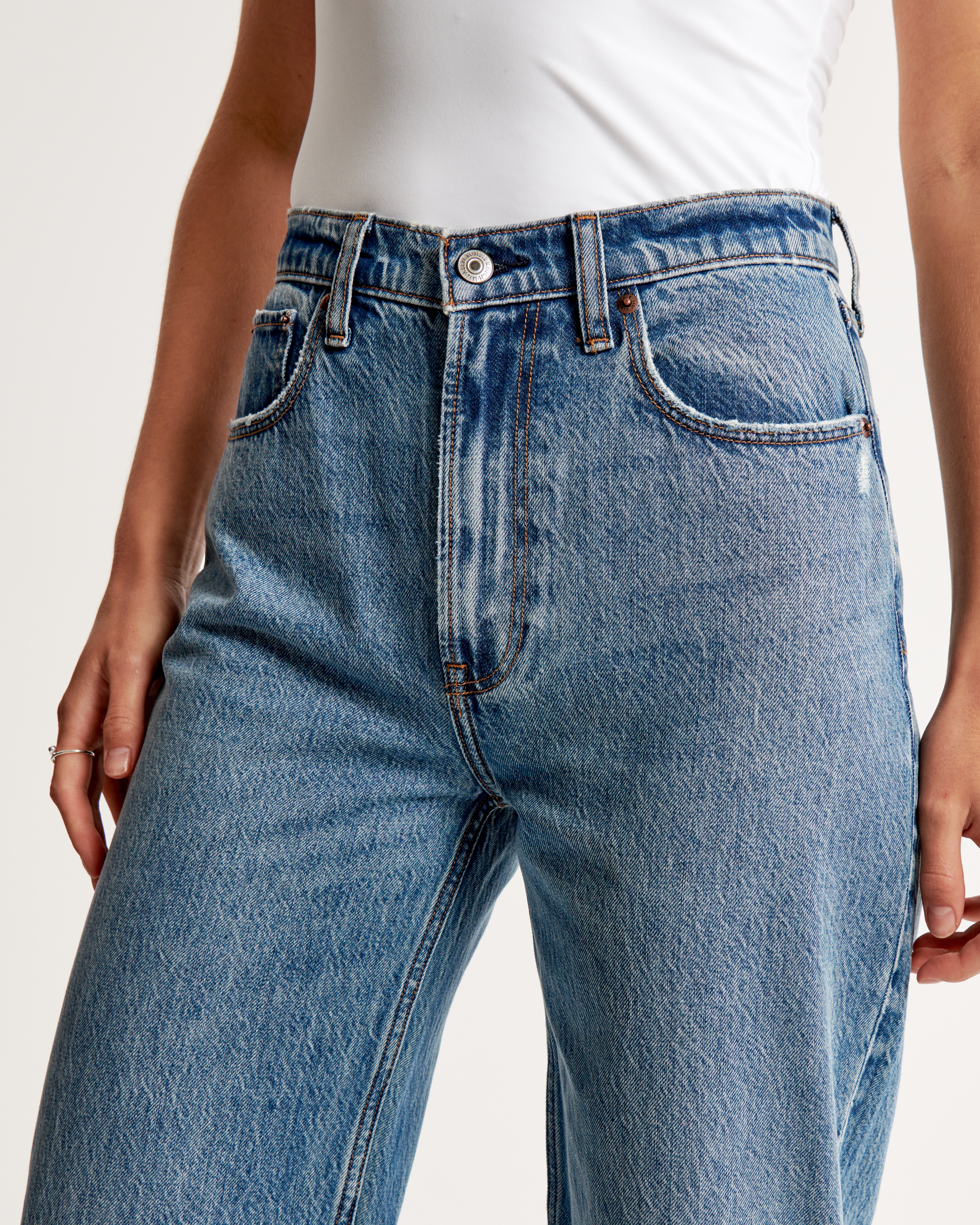 Women's High Rise Loose Jean | Women's Bottoms | Abercrombie.com