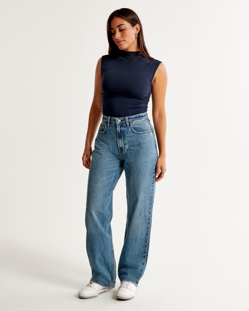 Mujer Jeans ajustados de tiro alto Curve Love, Mujer Prendas inferiores