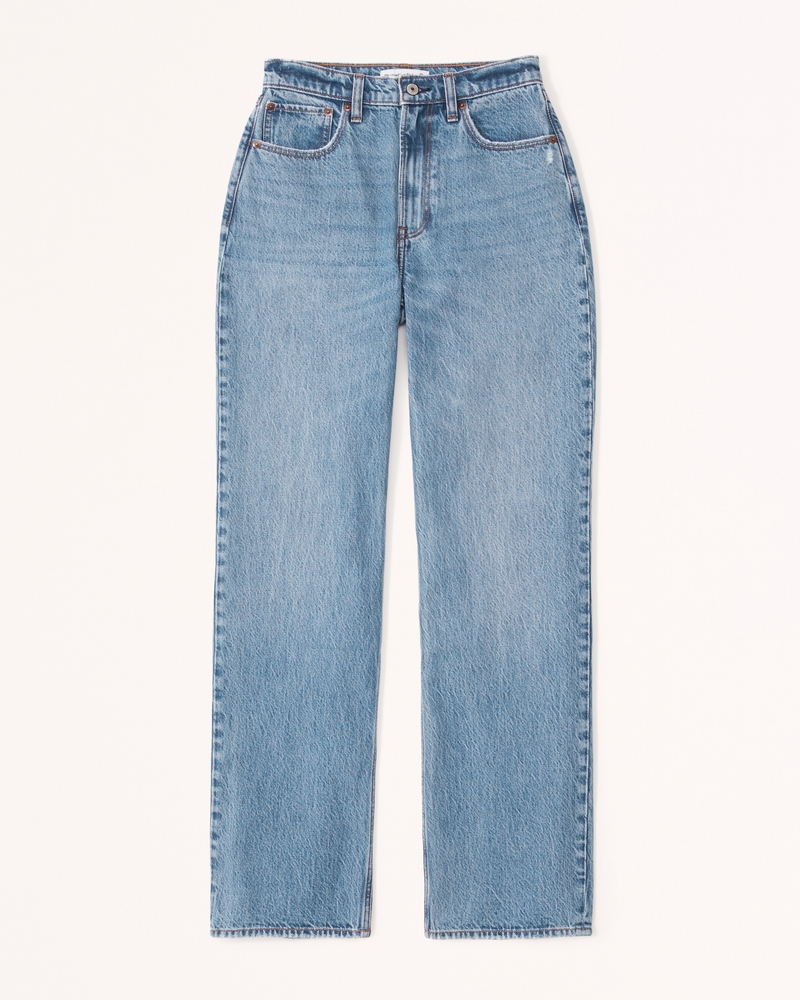 Women's Curve Love High Rise Loose Jean | Women's Bottoms | Abercrombie.com