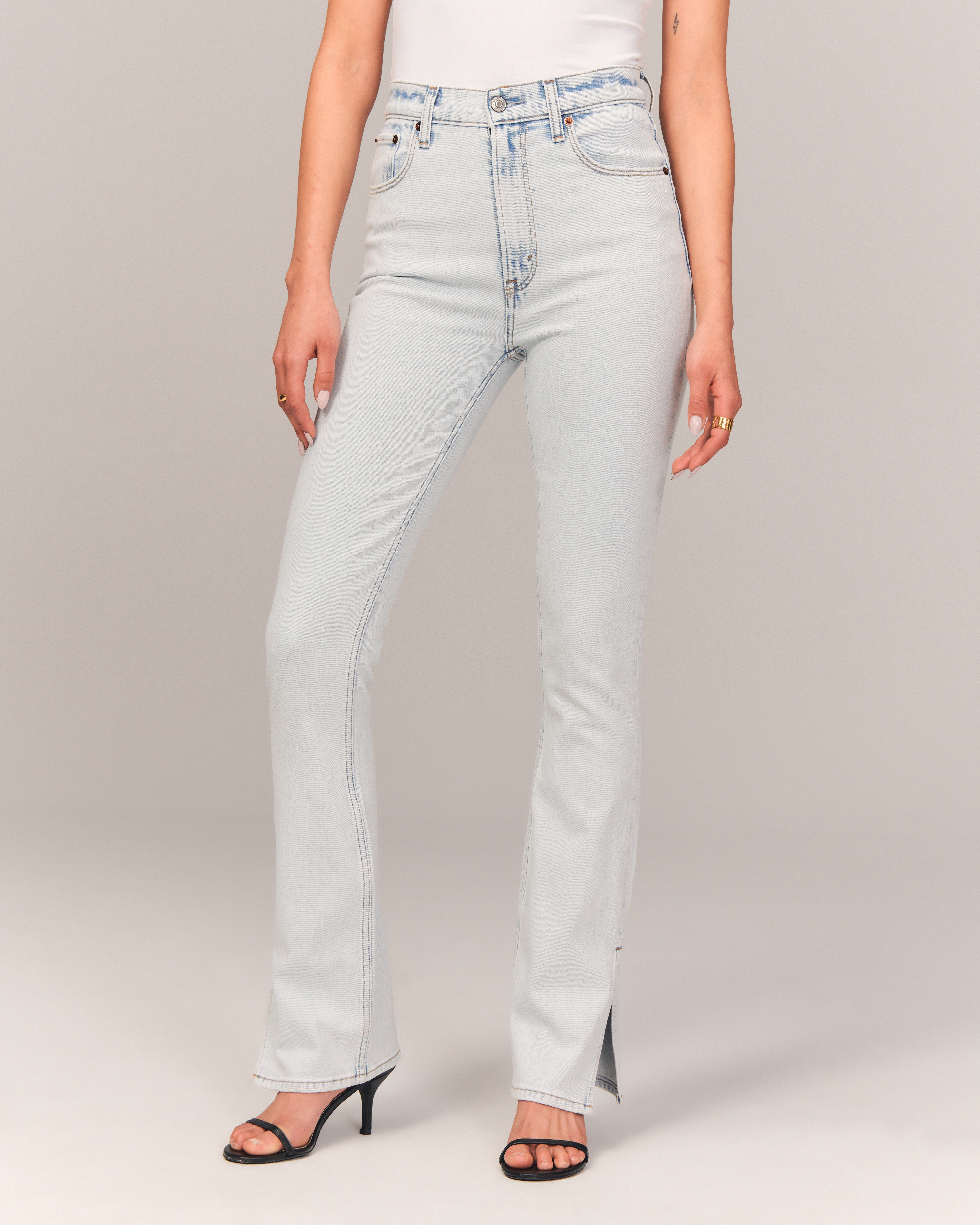 Abercrombie high clearance rise slim jeans