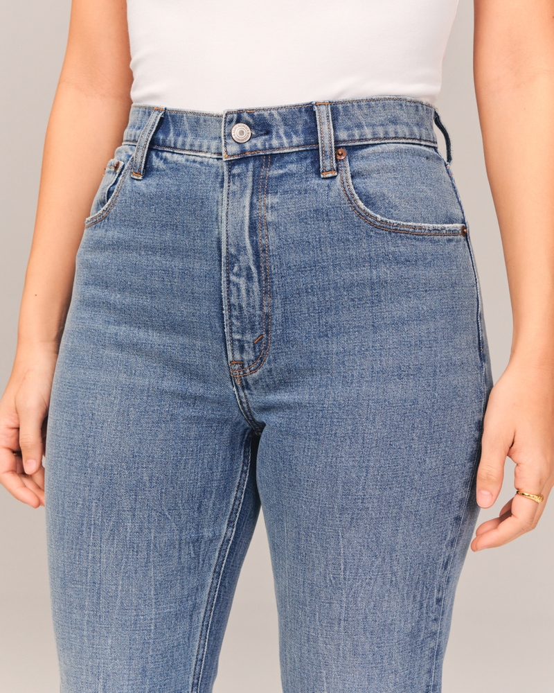 Mujer Jeans rectos al tobillo de tiro superalto Curve Love, Mujer Up To  30% Off Select Styles