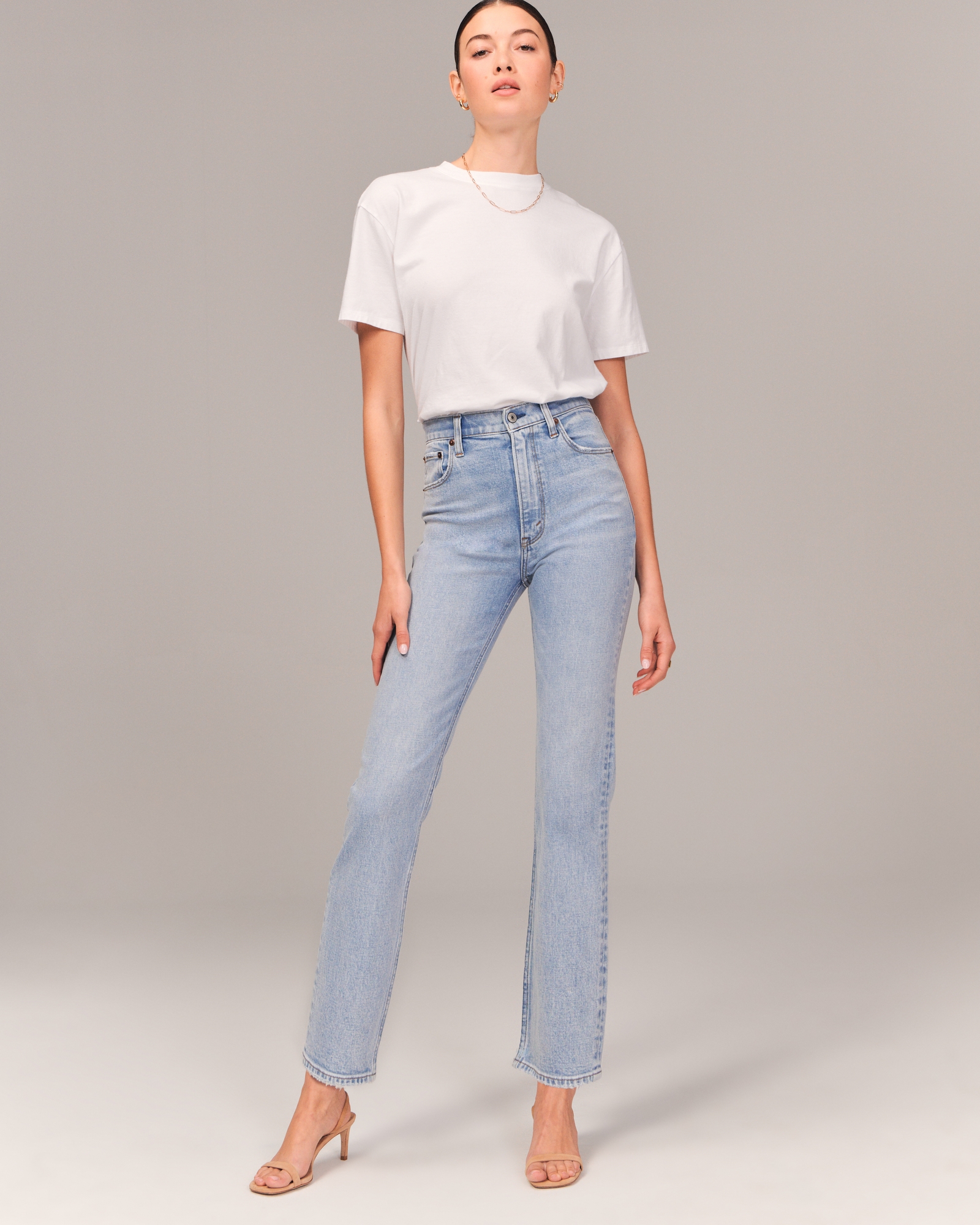 Ultra High Rise Ankle Straight Jean