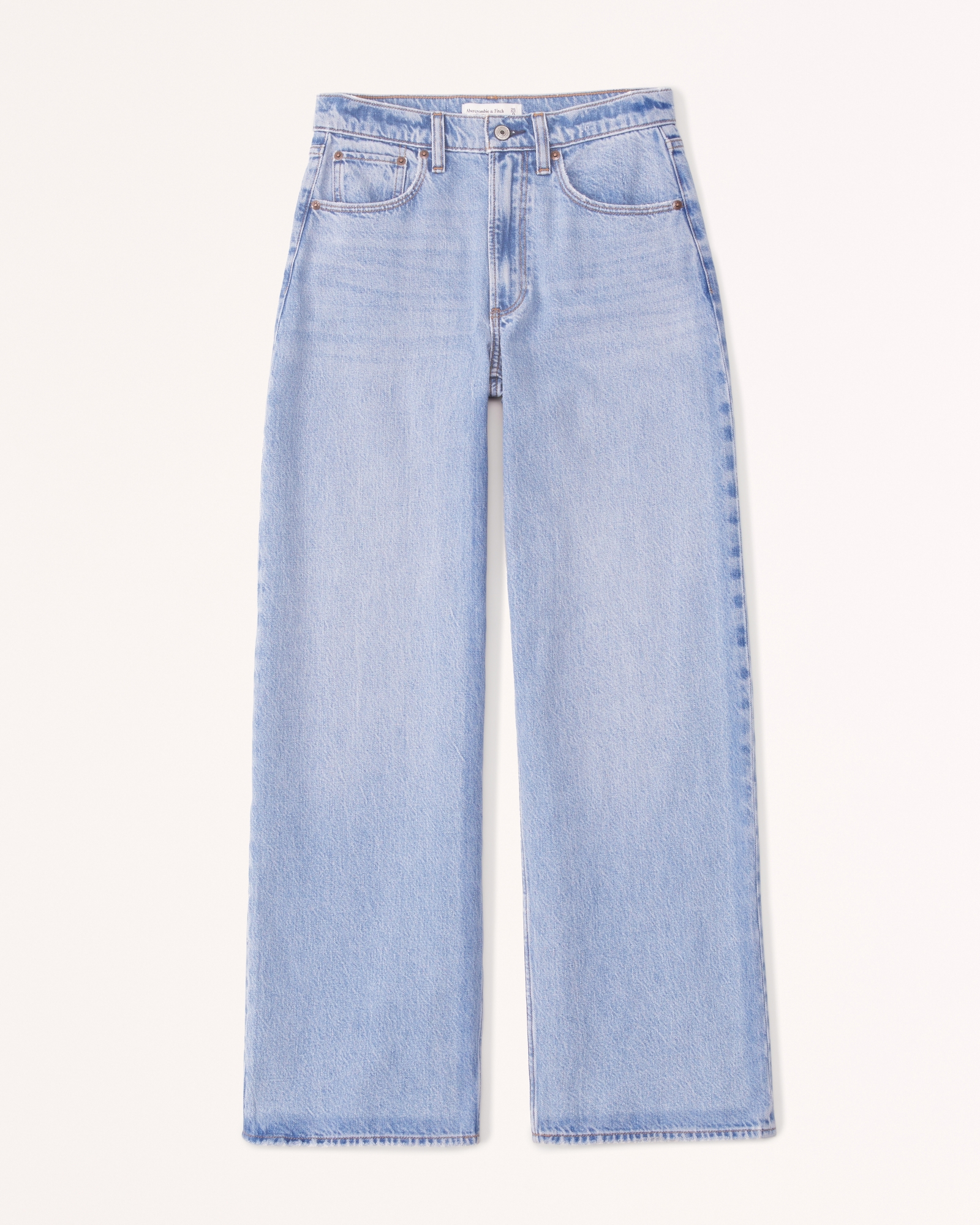 Women's Light Blue Wash Wide Leg Ladies' Denim Jeans – Threadbare