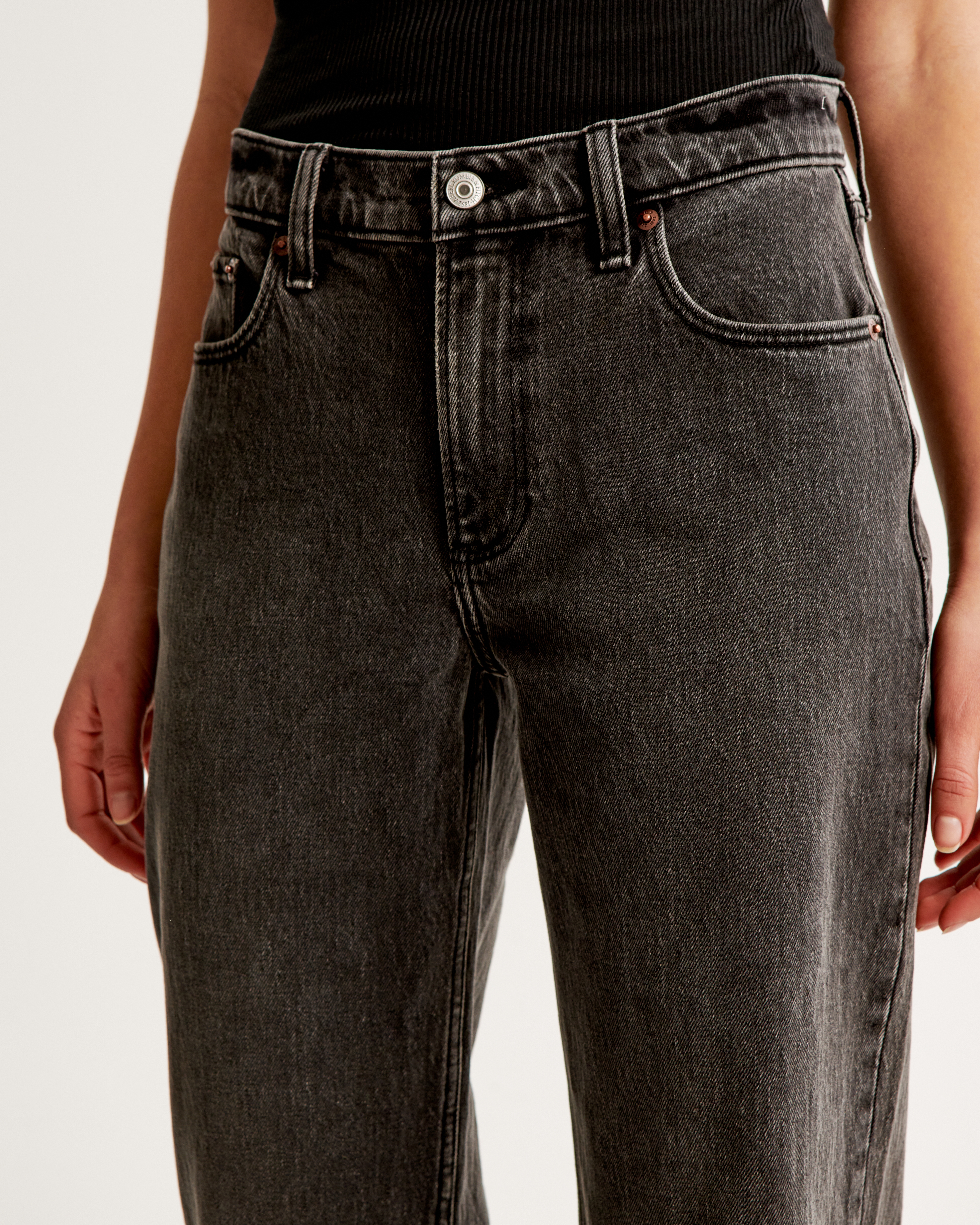 Jean ample taille basse