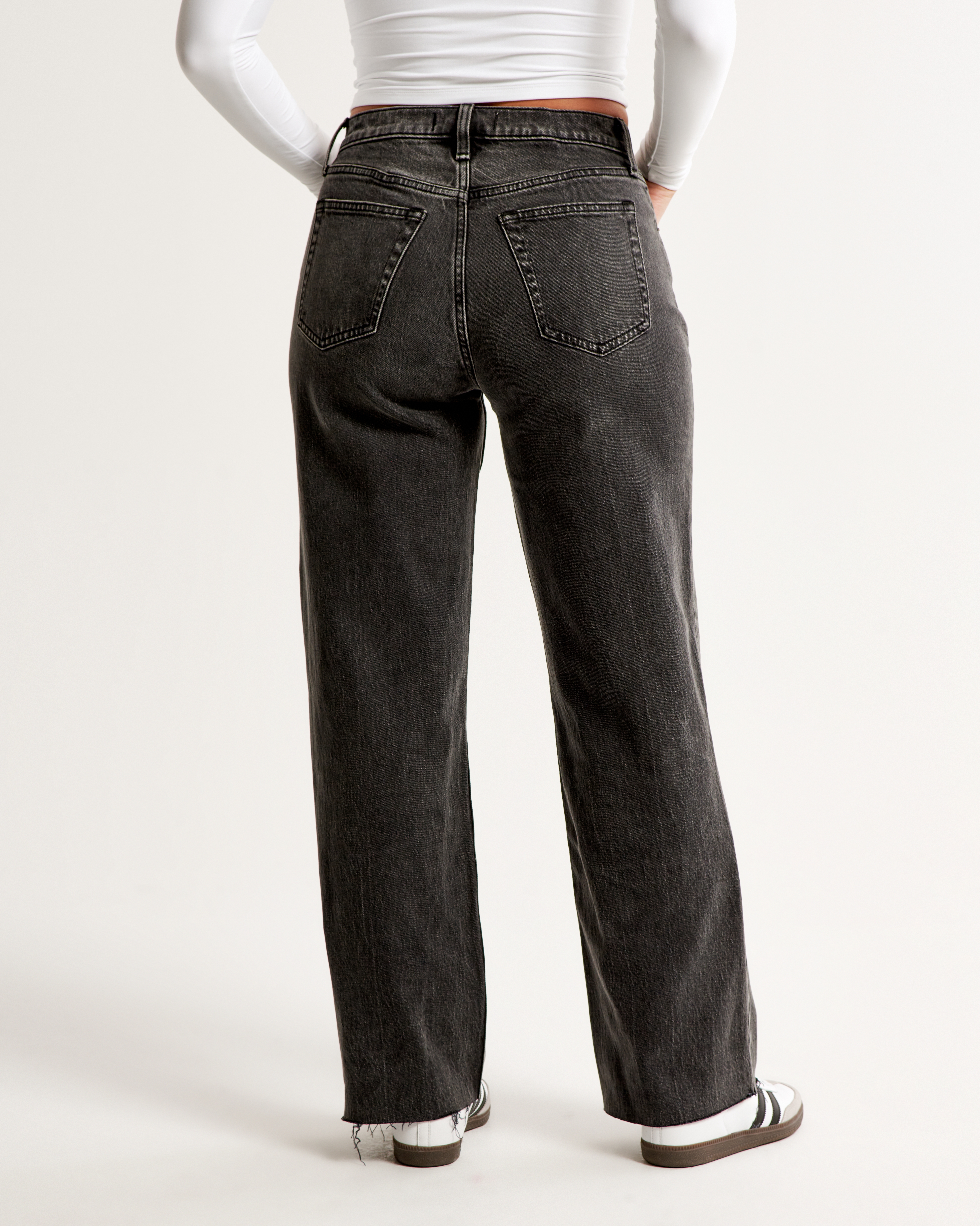 パンツ 00s archive curve design baggy denim Unisex Y2K Hip Hop Street Jeans with Skeleton Print, Gothic