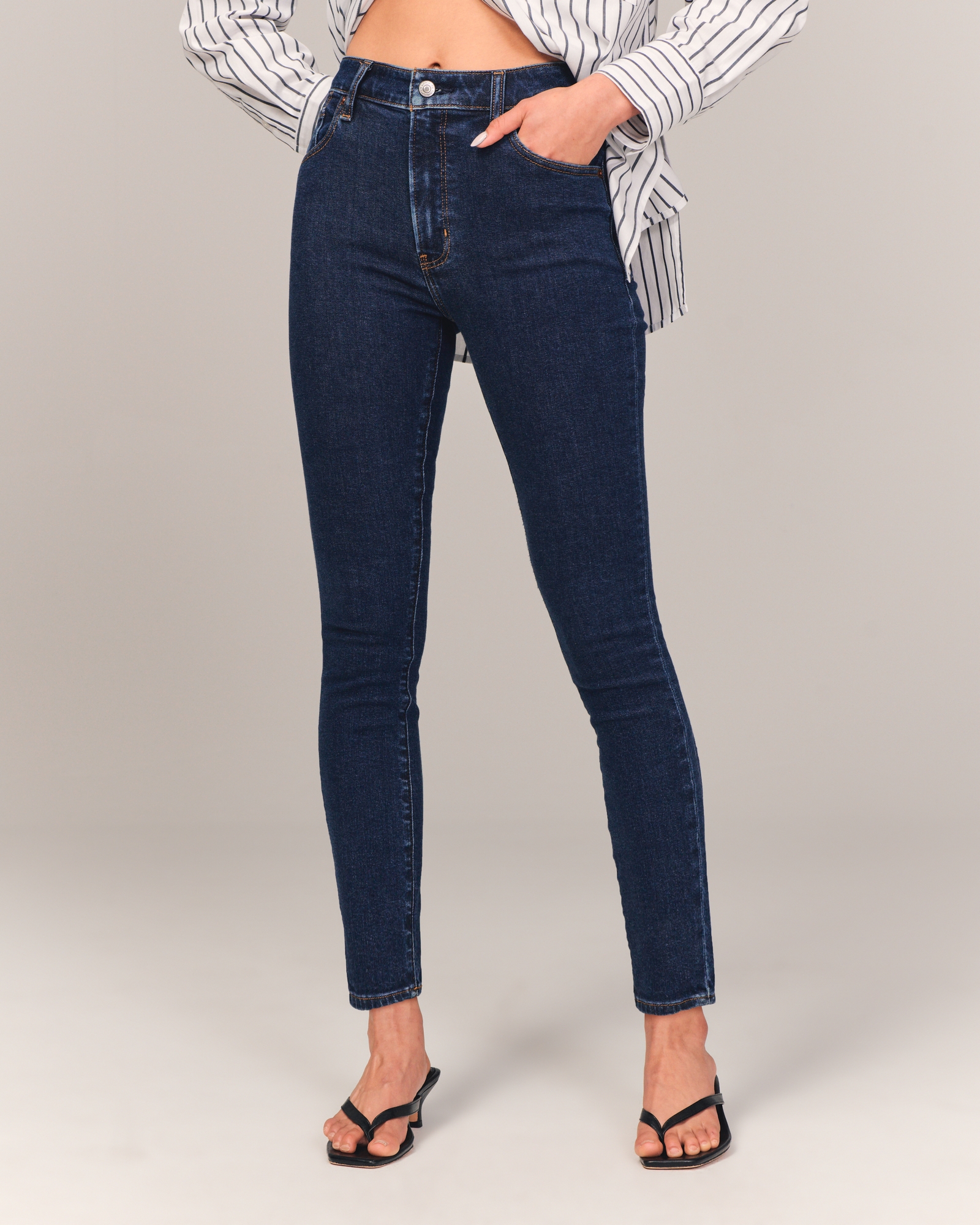High Rise Super Skinny Ankle Jean