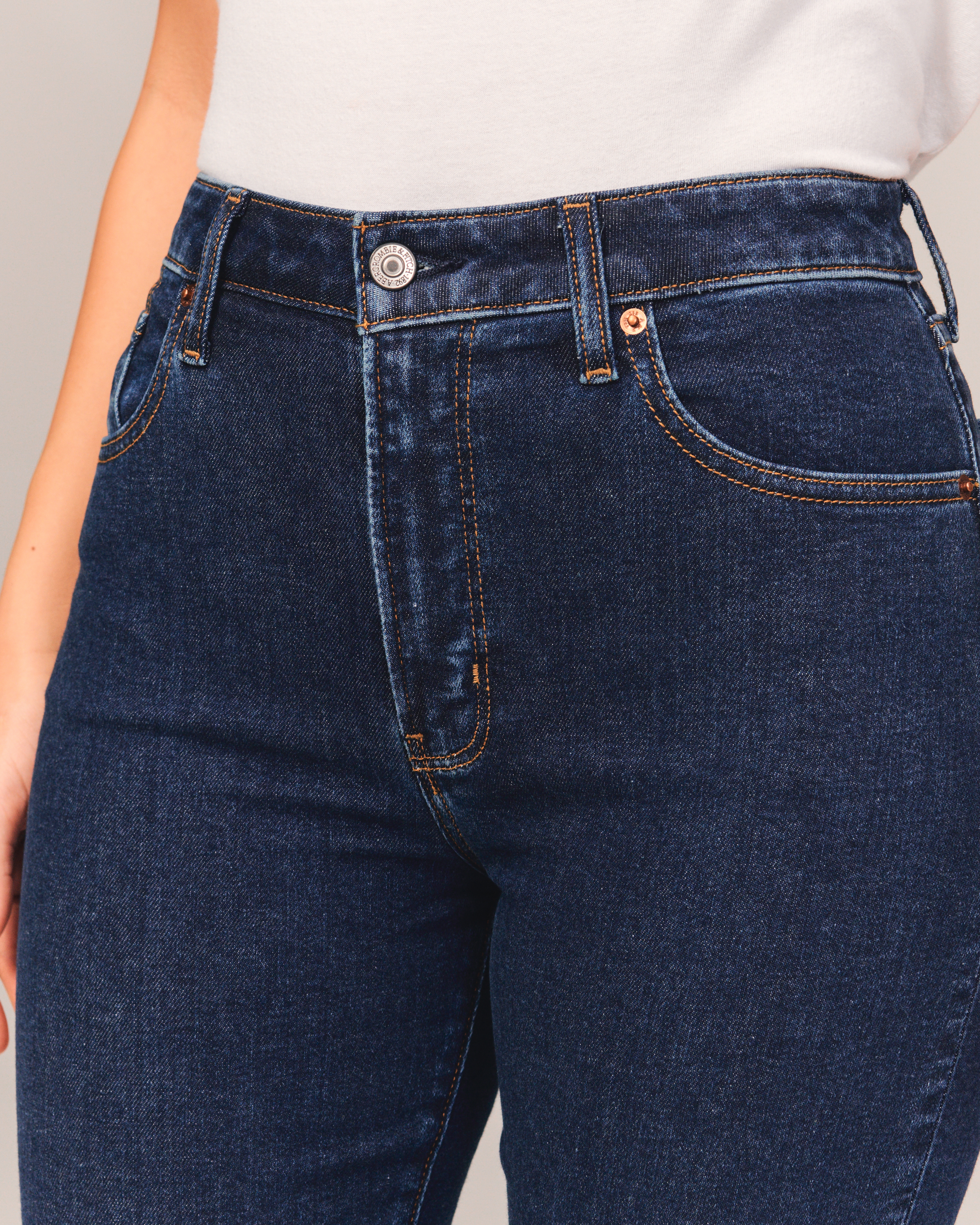 Short store ankle jeans