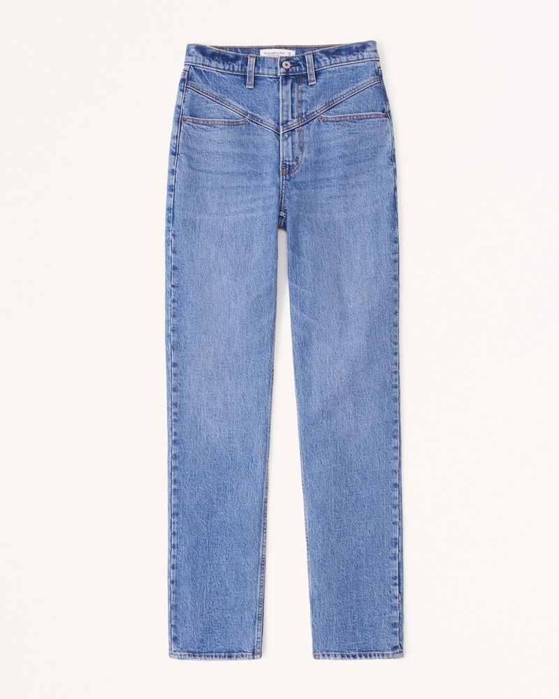 Liza Ultra High Rise Straight Jeans - Sustainable Denim