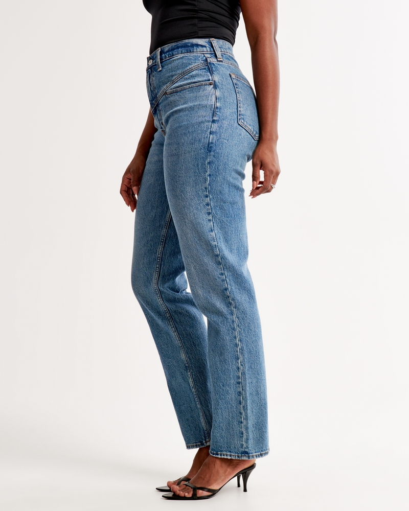 Abercrombie & Fitch Curve Love Ultra High-Rise Flare Jeans