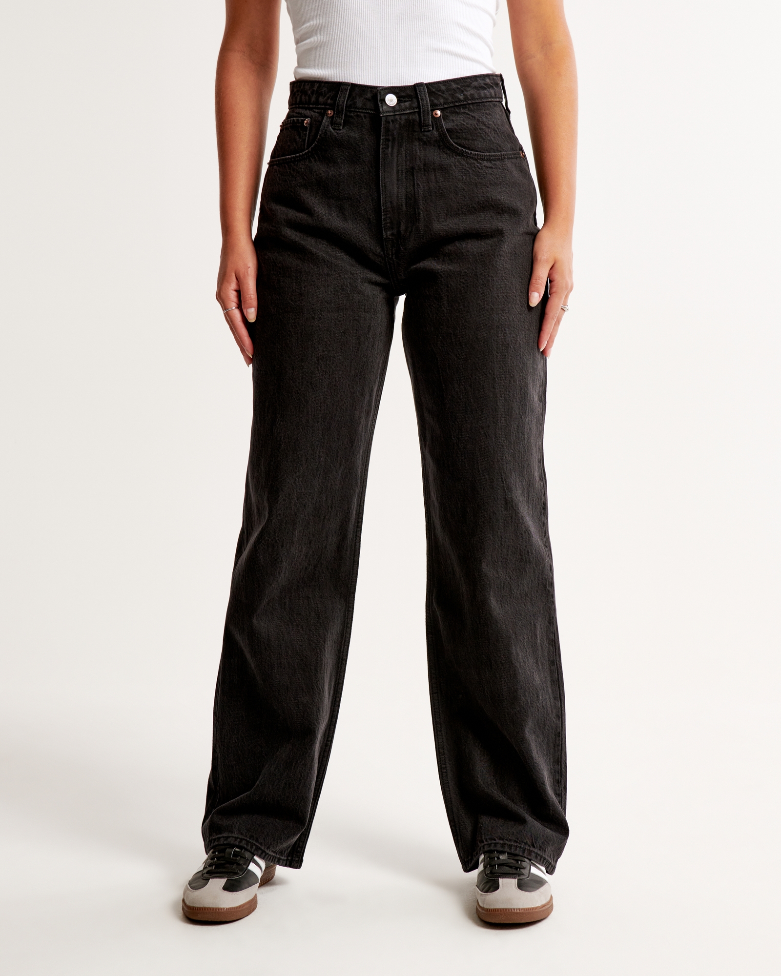 Abercrombie & Fitch High Rise Curve Love Flare Jeans Black Size 30 - $65  (35% Off Retail) New With Tags - From MJ