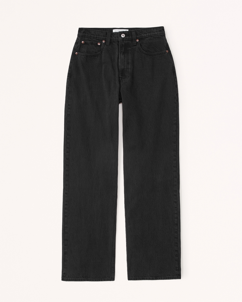 Women's Curve Love High Rise Loose Jean | Women's Bottoms | Abercrombie.com