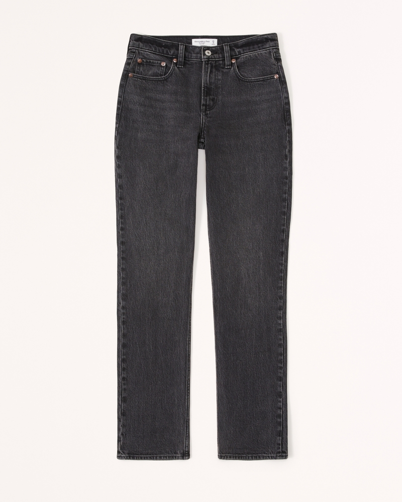 Rowe Mid Rise Relaxed Straight Jeans - Sustainable Denim