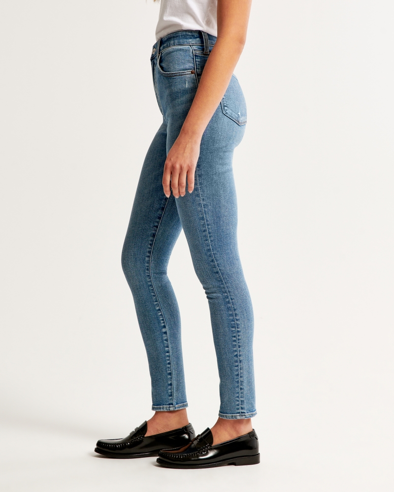 Mujer Jeans superajustados al tobillo de tiro alto, Mujer Prendas  inferiores