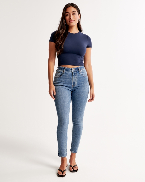 Ultra high rise super best sale skinny jeans