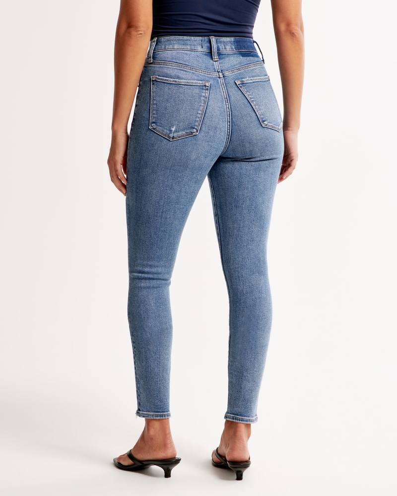 High Waist Super Stretch Premium Fabric Skinny Jeans