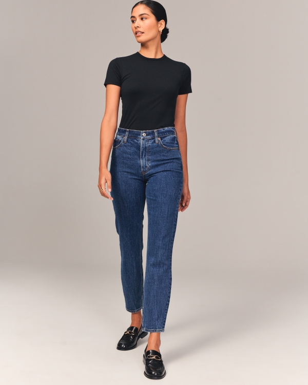 Monogram Denim Mom Jeans - Ready-to-Wear 1AAXJM