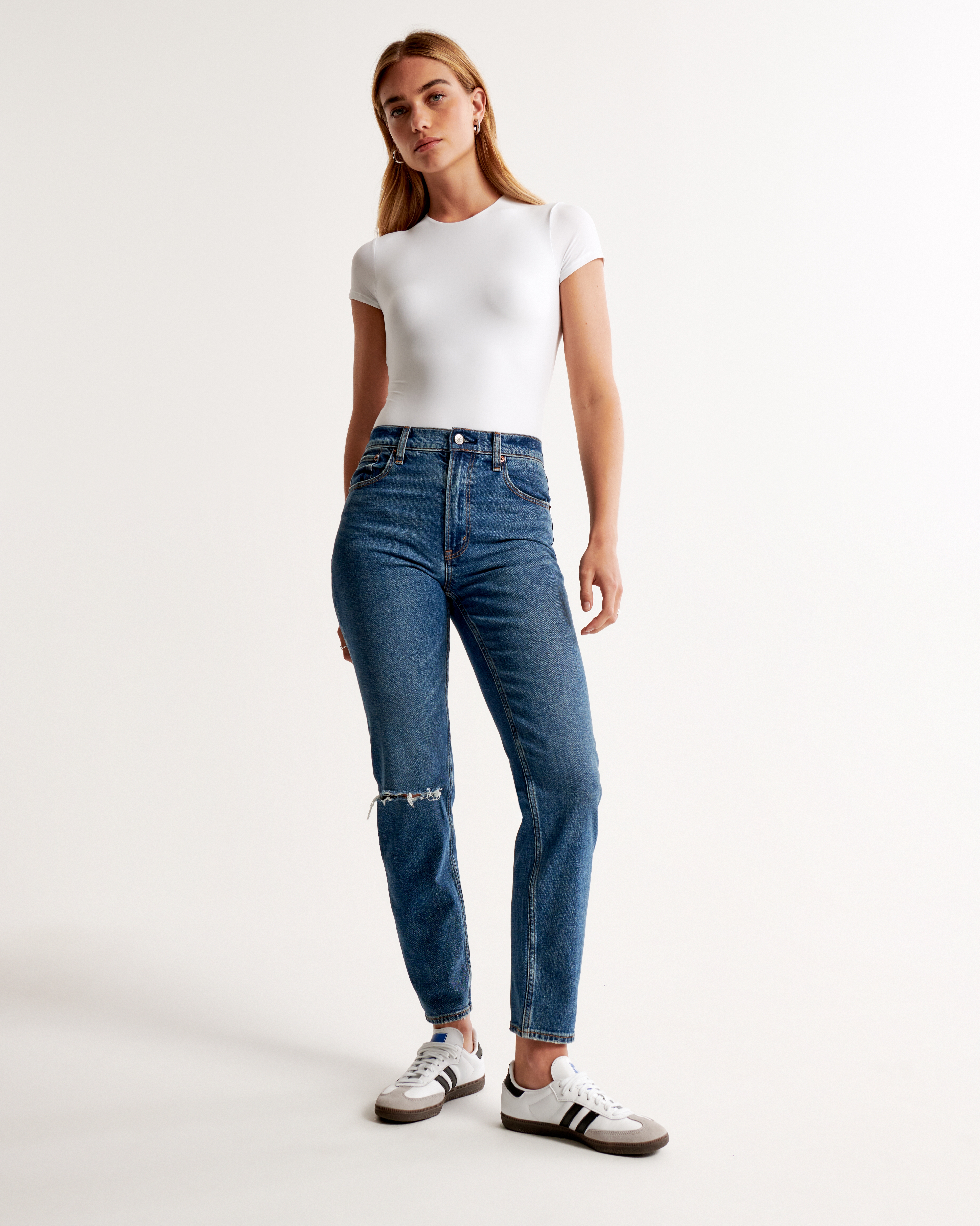 Jean mom best sale large femme