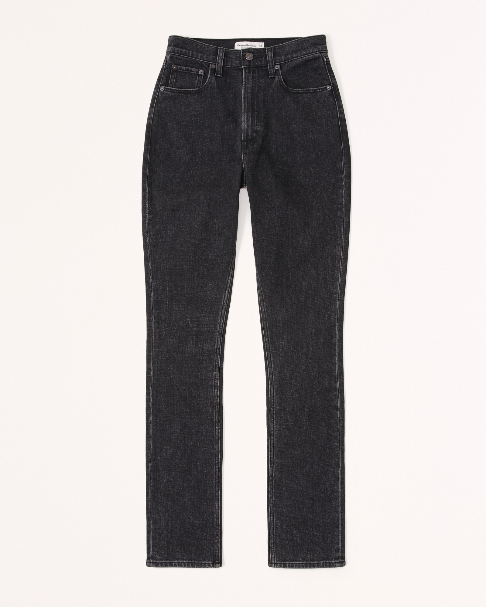 Buy the Abercrombie & Fitch NWT Curve Love High Rise Vintage Flare Jean  Black Denim Women's Size 30/10s