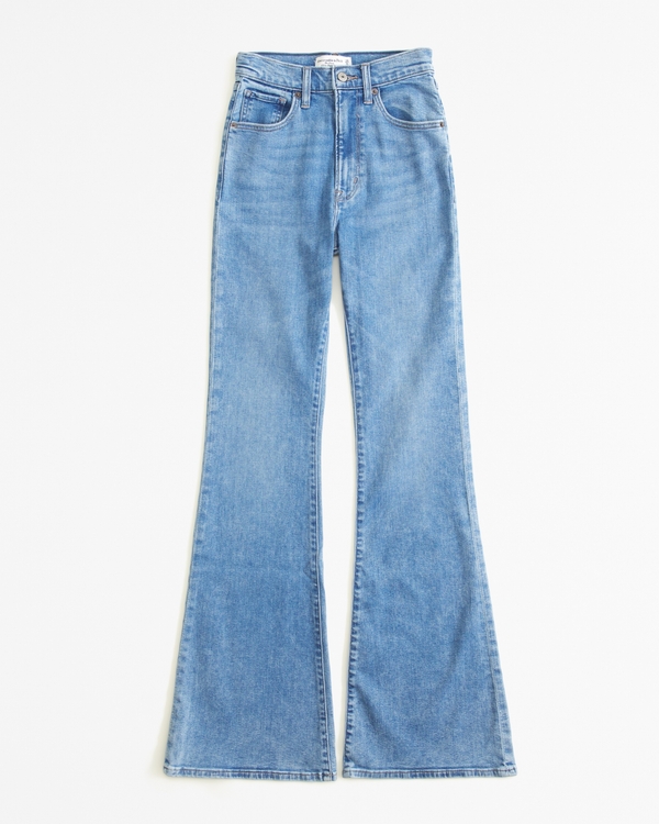 Ultra High Rise Stretch Flare Jean, Medium