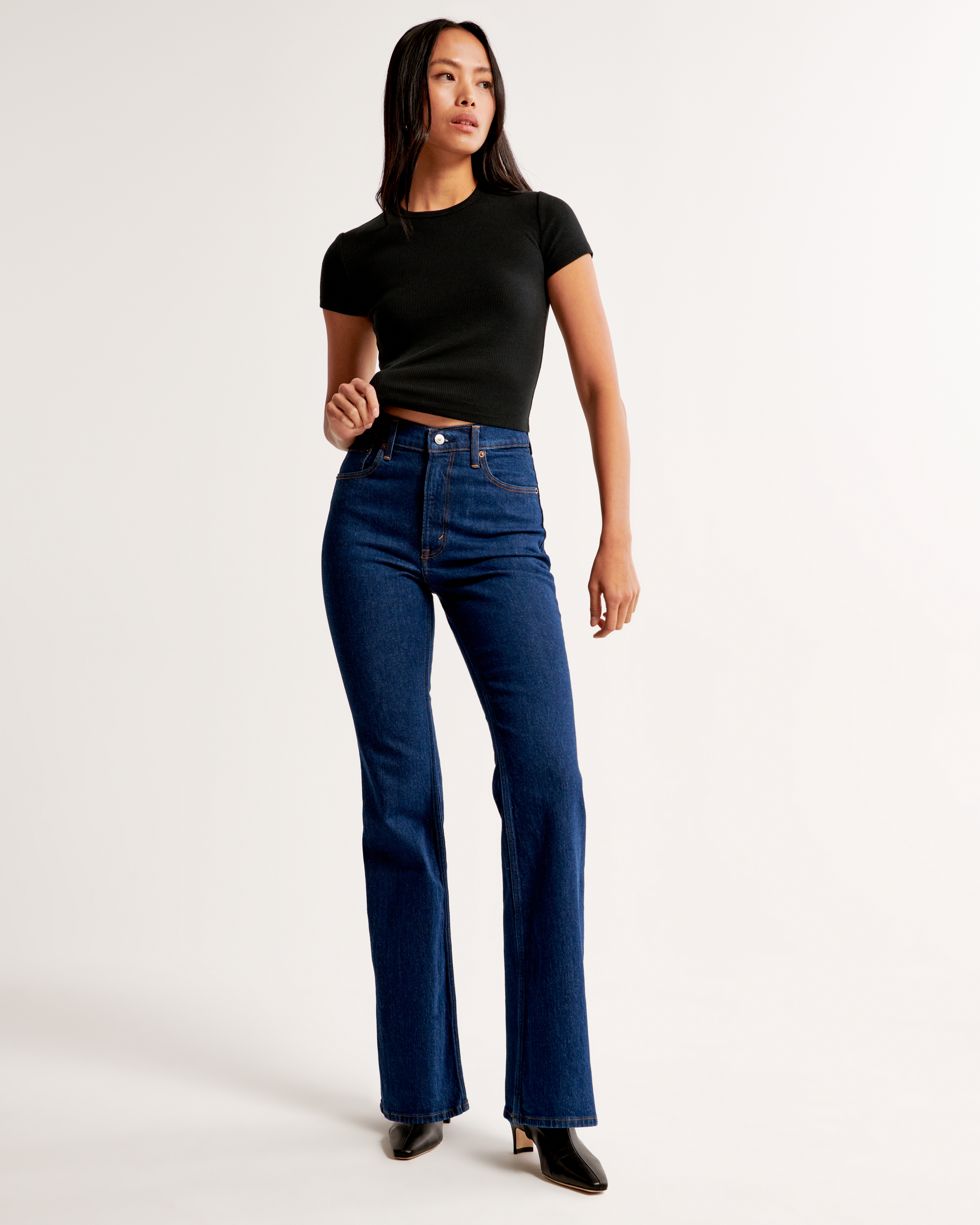 Super high waisted vintage hot sale jeans