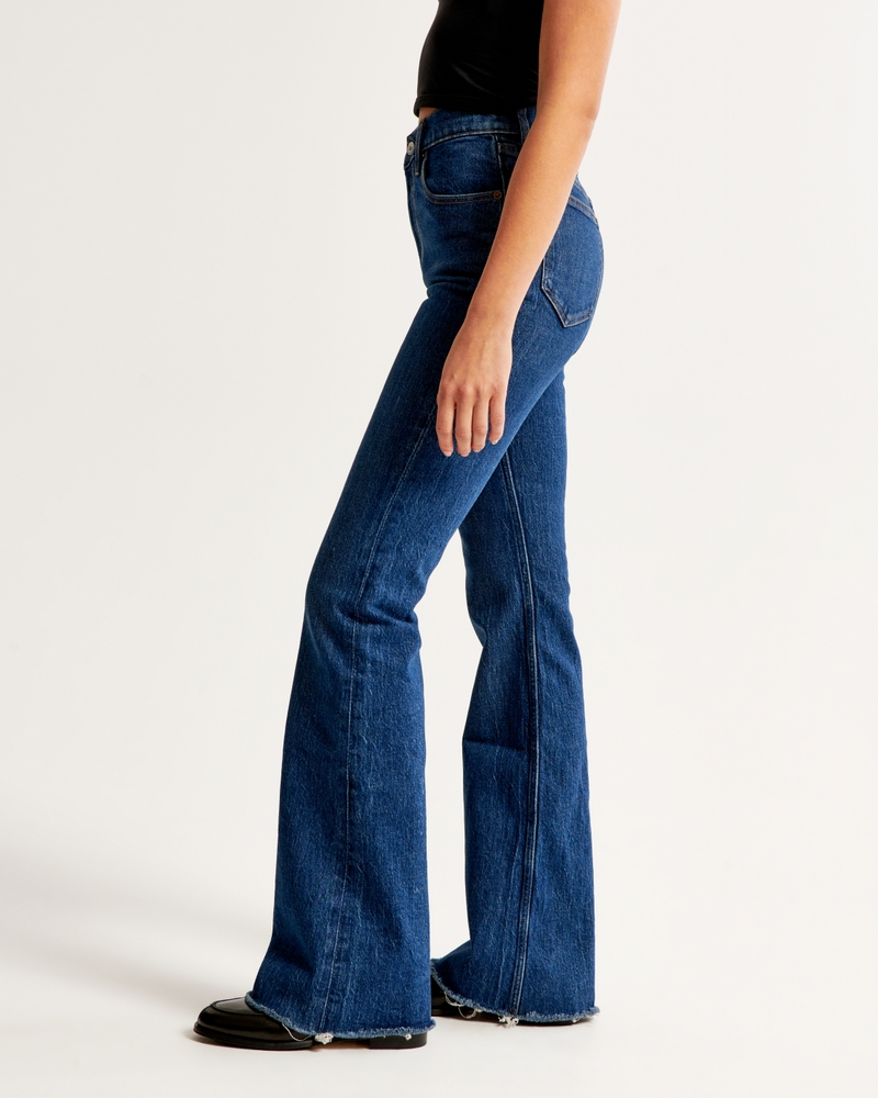 Vintage High Waist Flared Skinny Jeans For Women Khaki, Black, And Brown  Stretch Denim Pants Clothing Flared Trousers Women Jean 210629 From Mu04,  $17.07