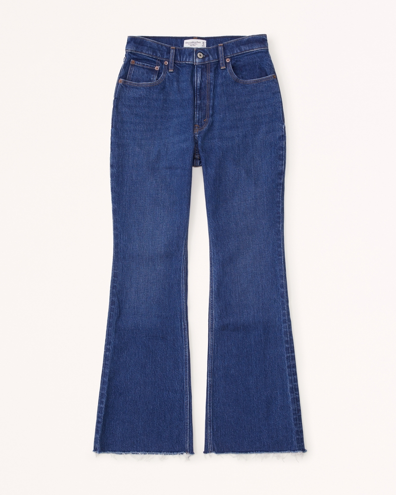 Women's Flare Bell Bottom Jeans High Rise Flare Jeans Vintage Skinny Denim  Pants with Pocket