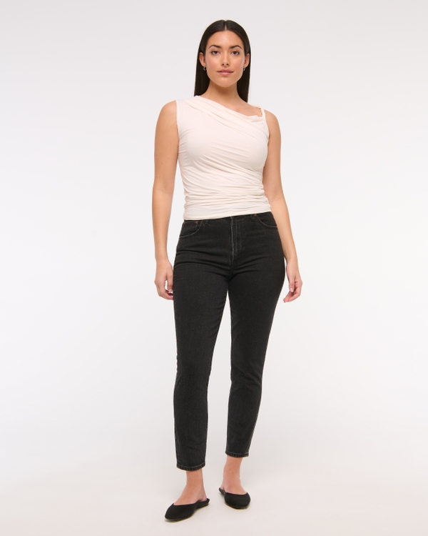 high waist denim Skinny Women Black Jeans - Buy high waist denim Skinny Women  Black Jeans Online at Best Prices in India