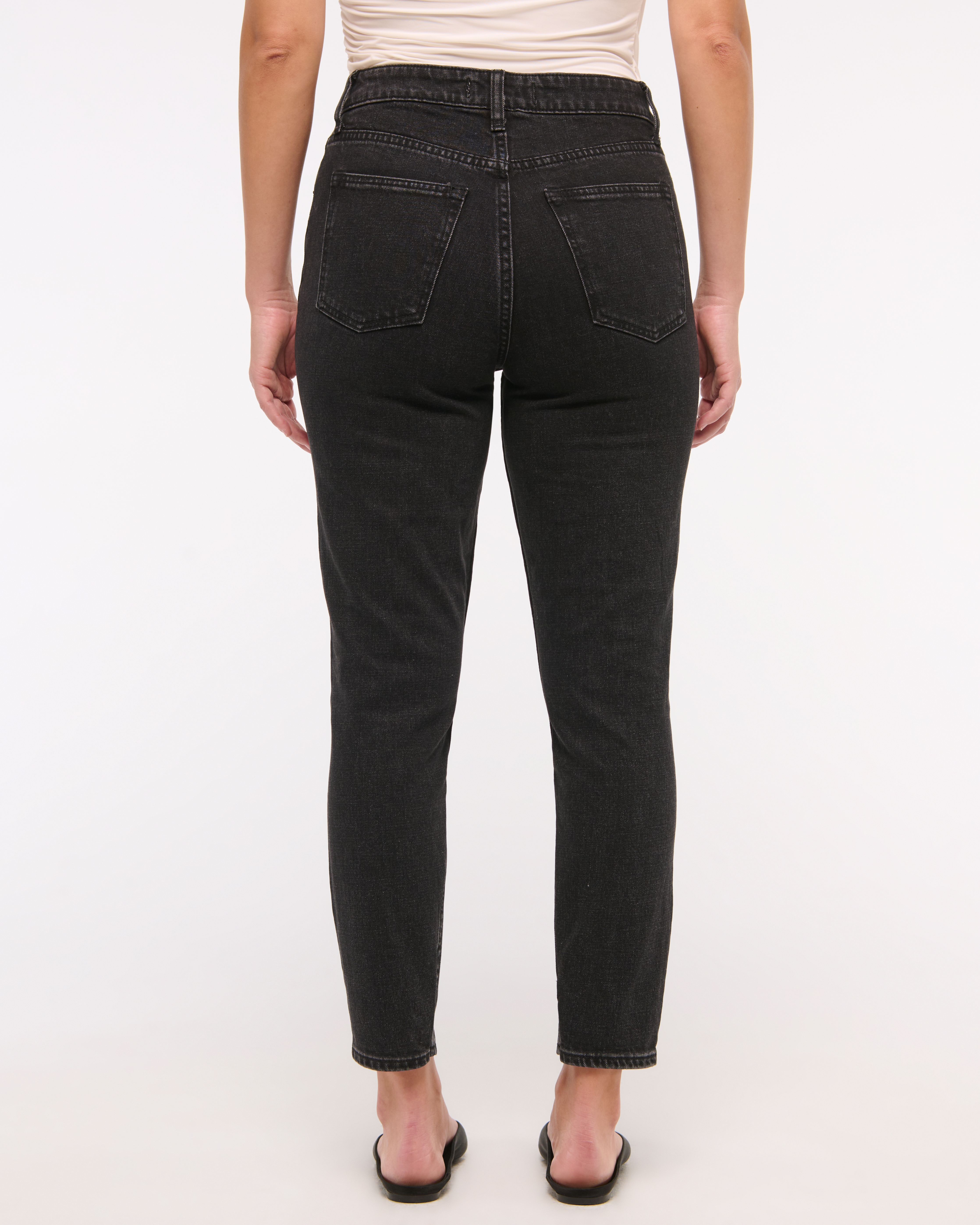 Abercrombie & Fitch Curve Love High Rise Skinny Jean In Black