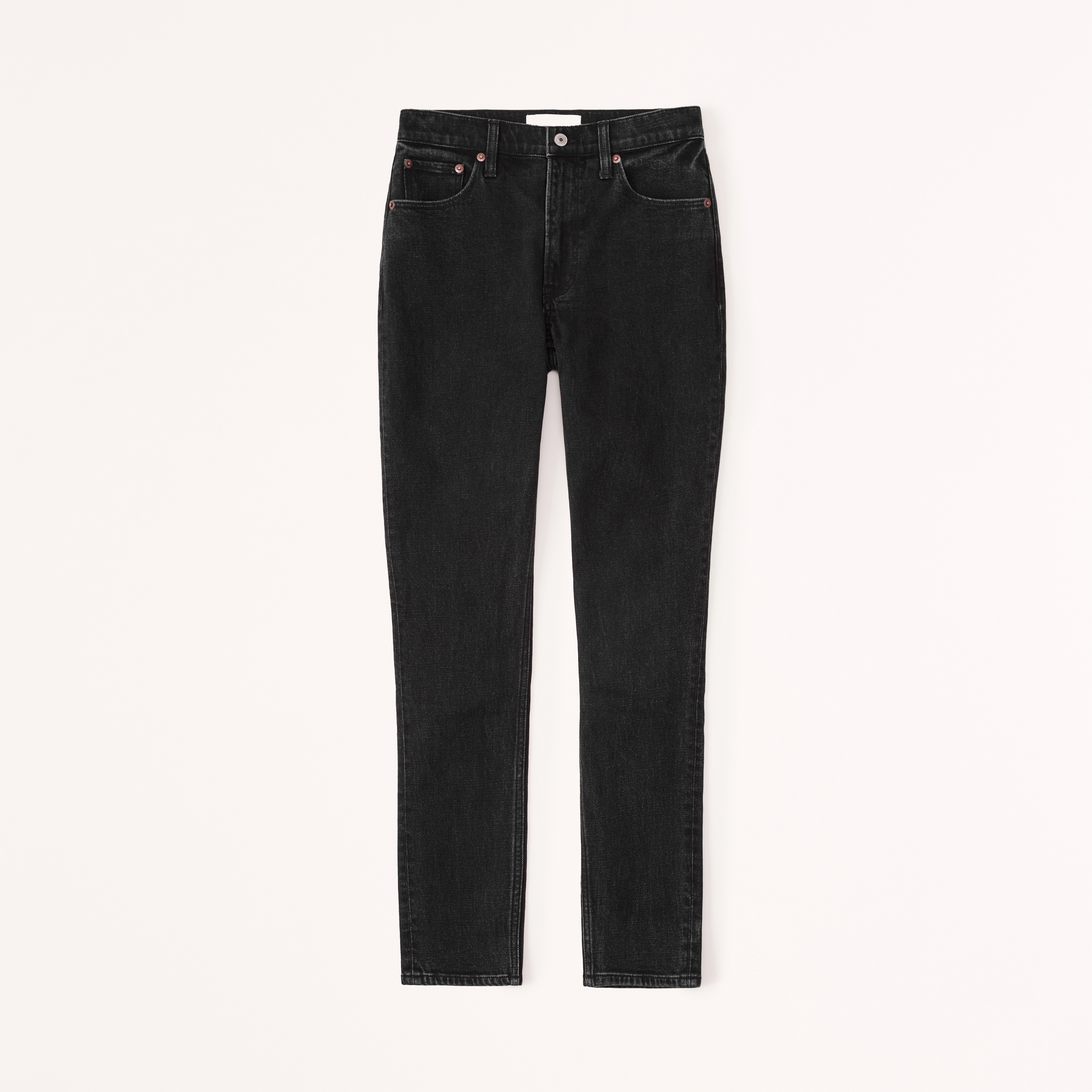 Abercrombie & Fitch Curve Love High Rise Skinny Jean In Black