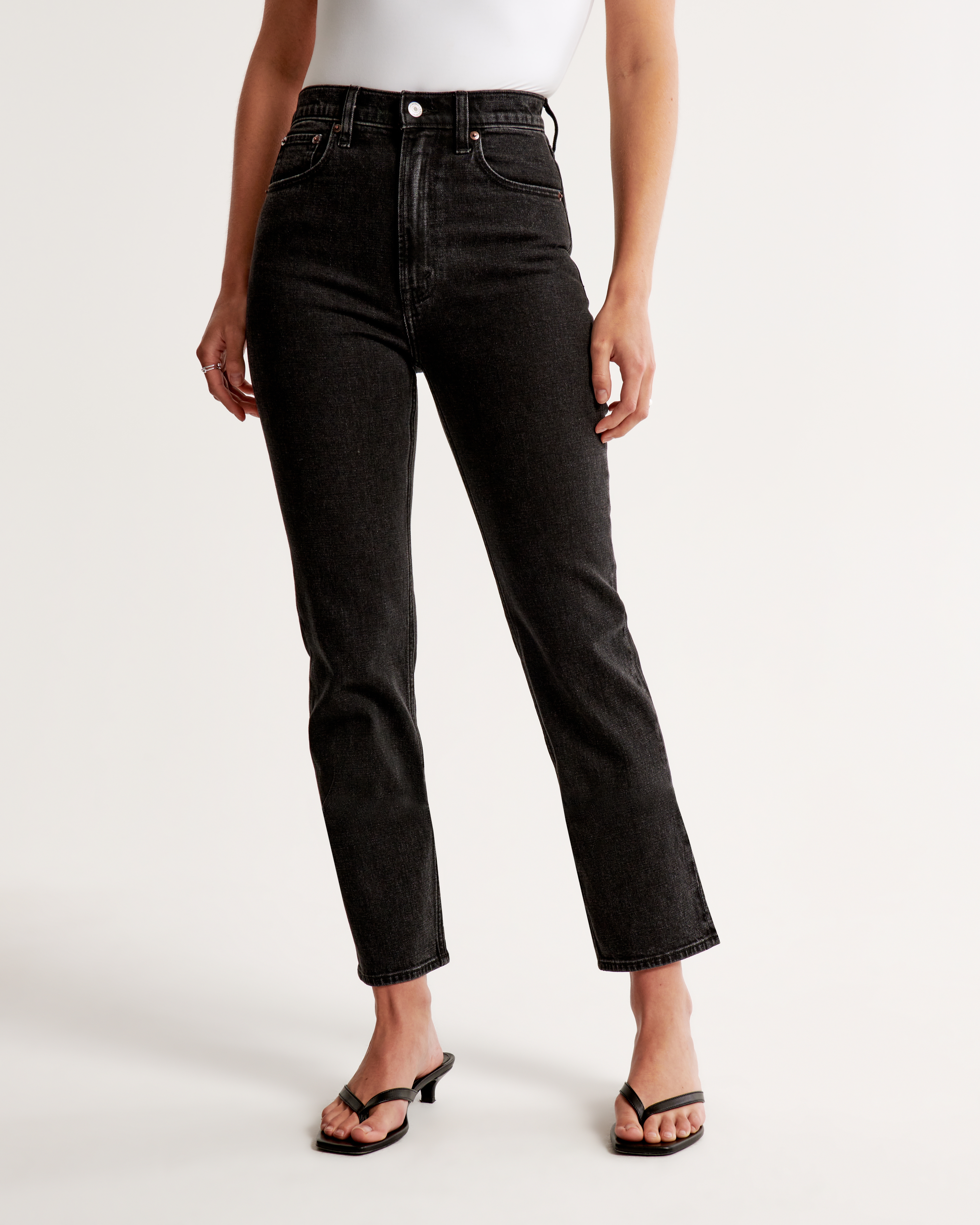 Женские джинсы Abercrombie & Fitch Ultra High Rise Ankle Straight Jean — фото 3