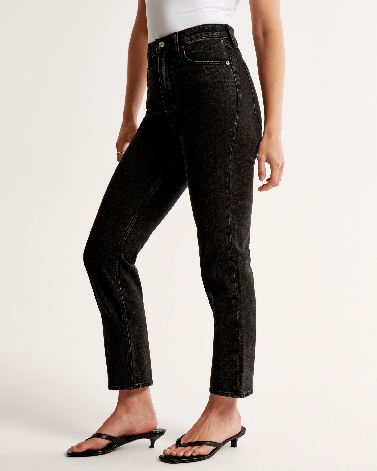 Ultra High Rise Ankle Straight Jean