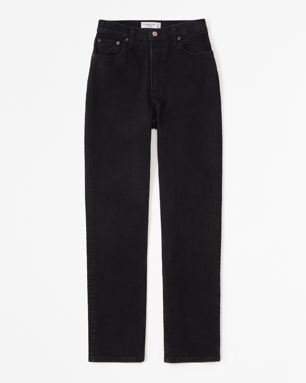 Curve Love Ultra High Rise 90s Straight Jean, Saturated Black