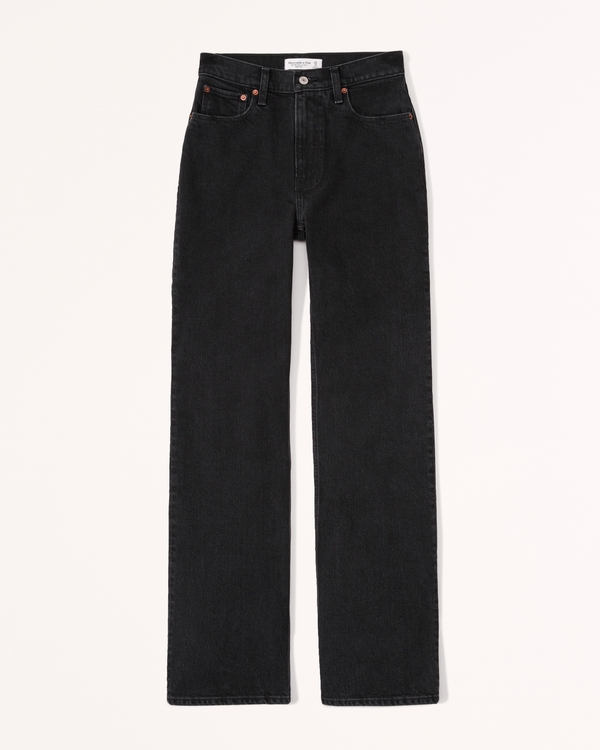 High Rise 90s Relaxed Jean, Black