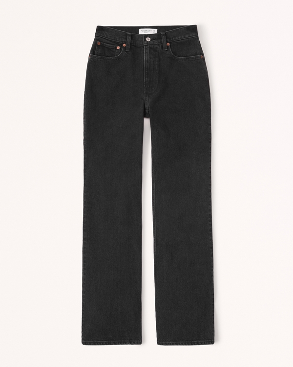 Curve Love High Rise 90s Relaxed Jean, Black