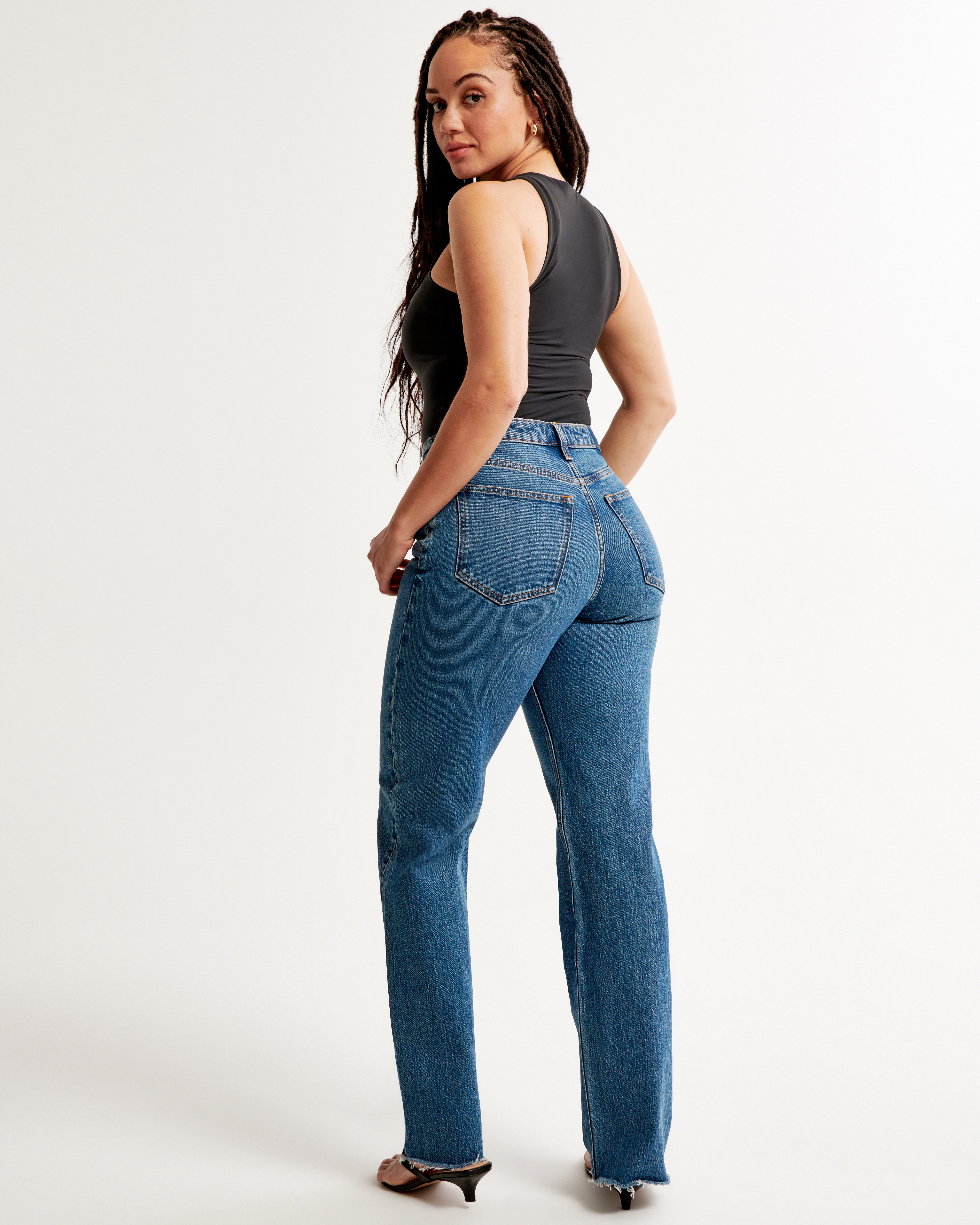 Jeans decontracté femme new arrivals