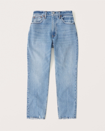 Women s Curve Love High Rise Mom Jean Women s Bottoms Abercrombie