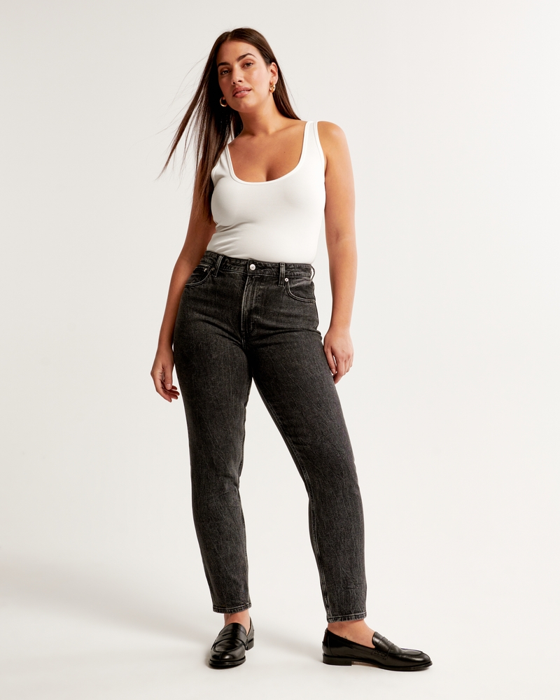 Women's Curvy Jeans, Mom, High & Low-Rise