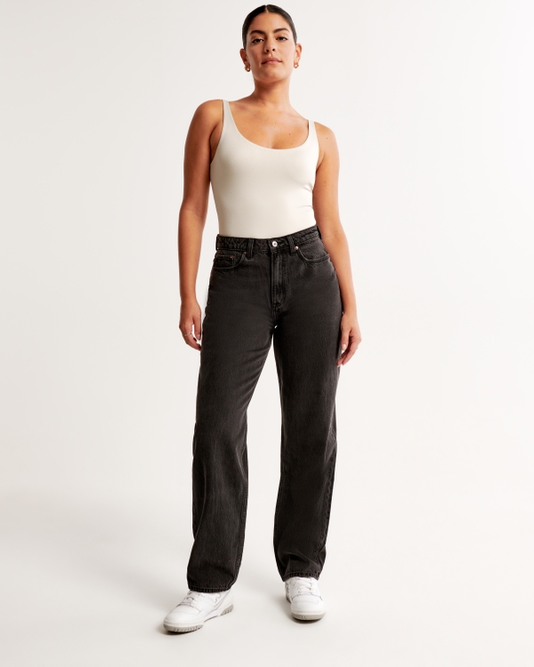 Women's Black High Rise Jeans