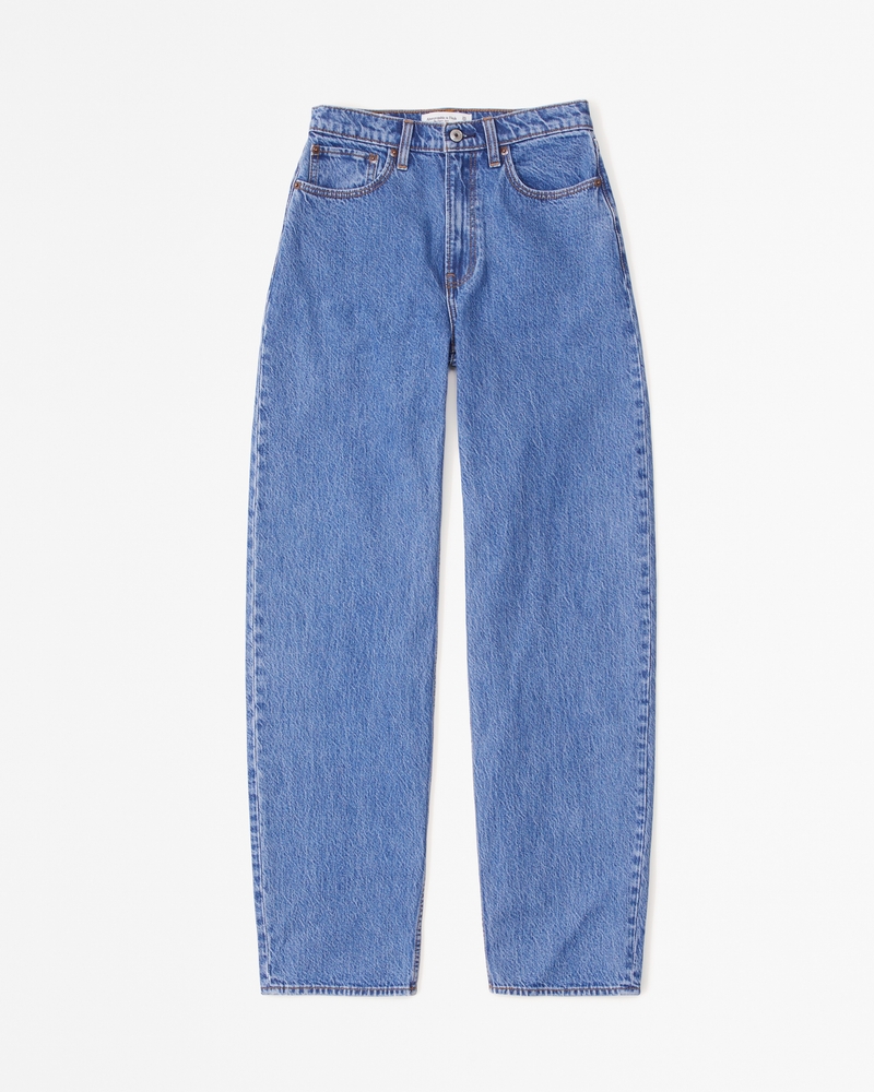 Women's High Rise Taper Jean | Women's Bottoms | Abercrombie.com