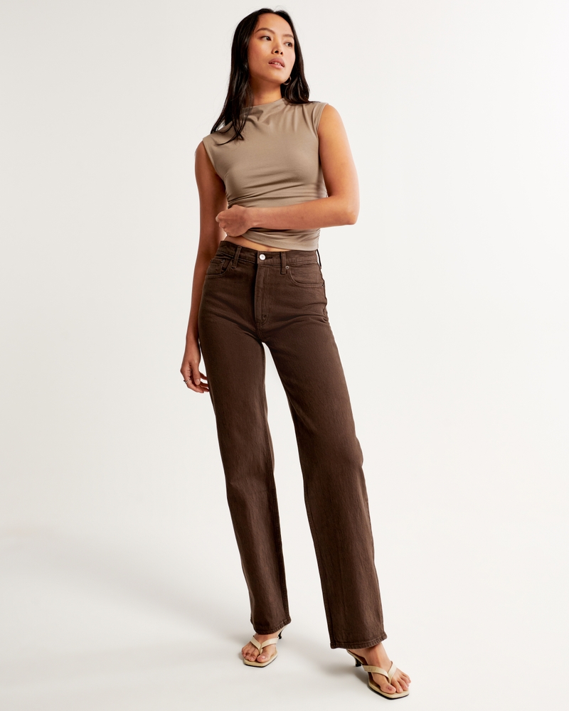 Women's Brown Jeans & Denim