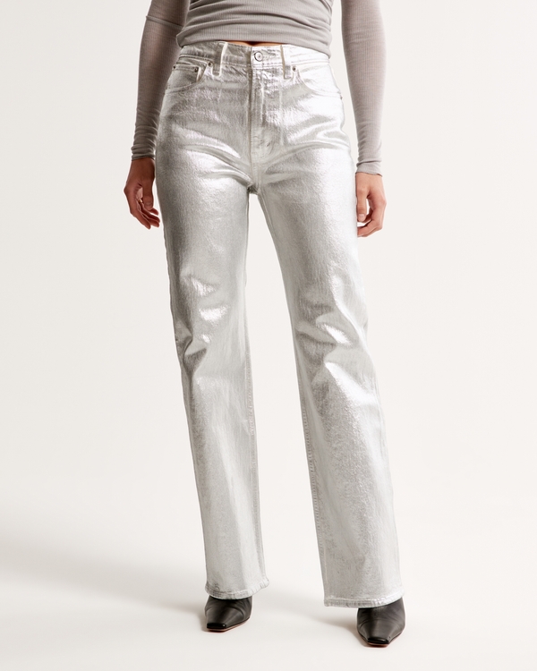 High Rise 90s Relaxed Jean, Silver view 2