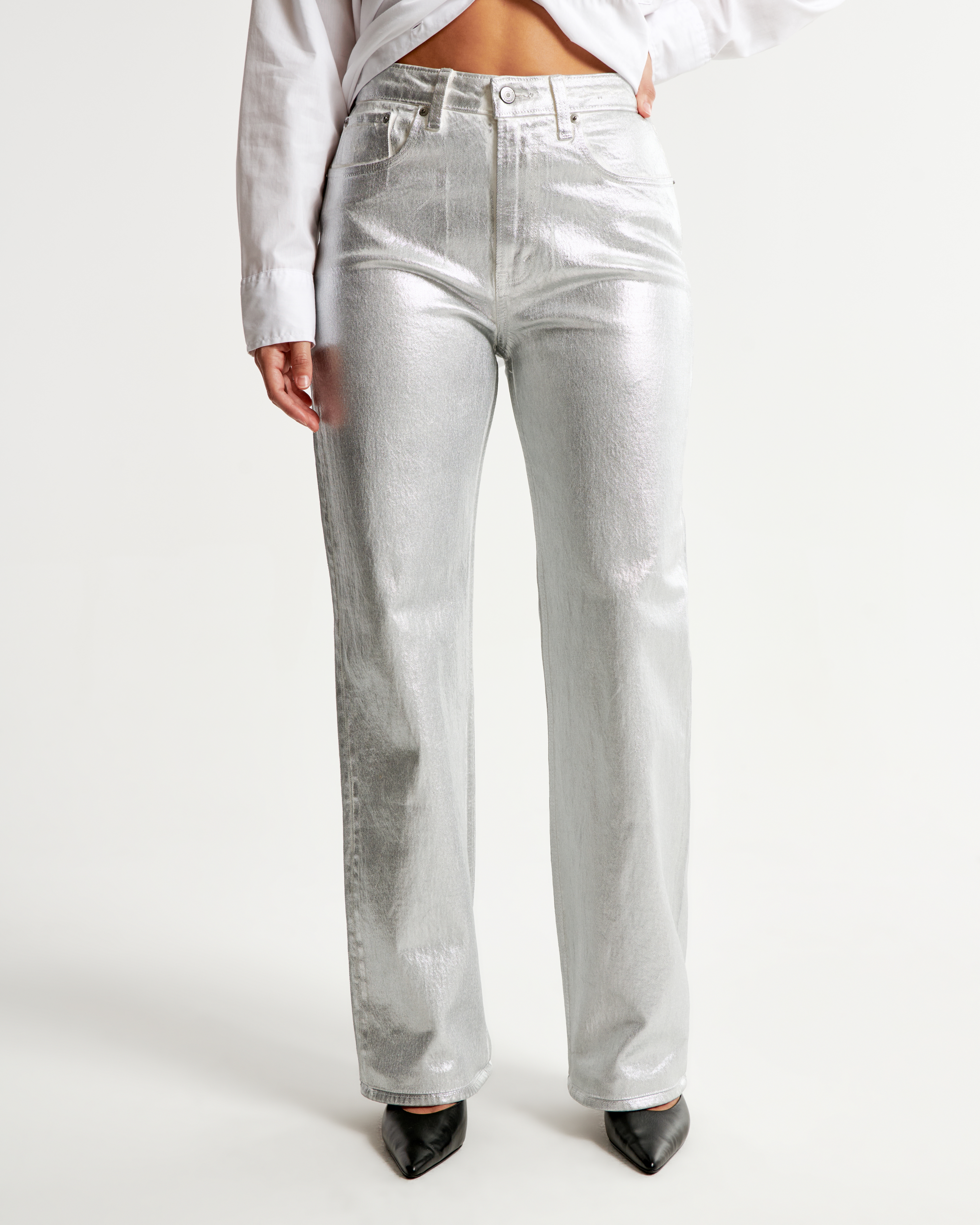 Discount silver clearance jeans online