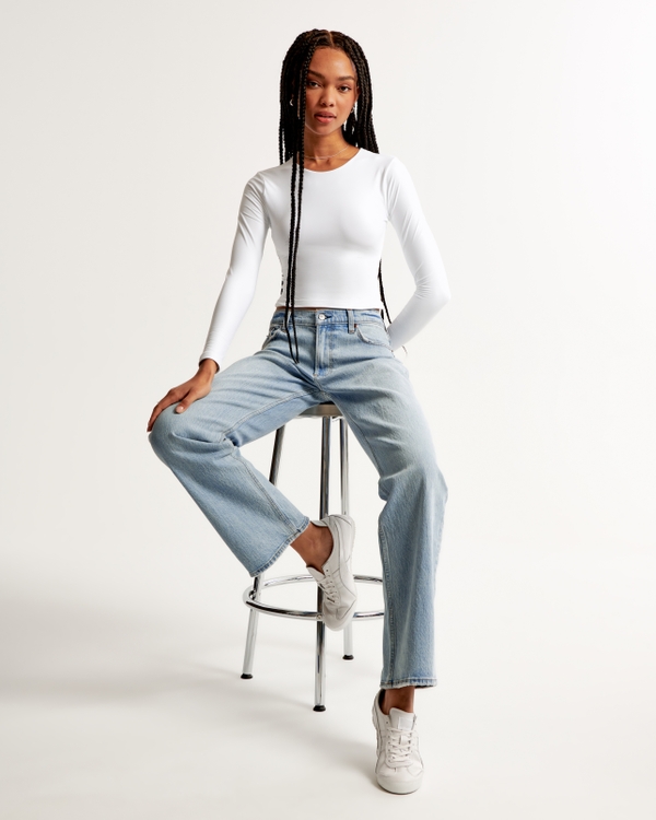 90s Baggy High Jeans - Blu denim scuro - DONNA